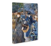 The Umbrellas By Pierre Auguste Renoir Canvas Wall Art Print 24x16 Inch