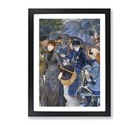 The Umbrellas By Pierre Auguste Renoir Classic Painting Framed Print | A2 Black Framed Wall Art | Ready to Hang | Classic Historical Picture | Living Room Bedroom Lounge Office
