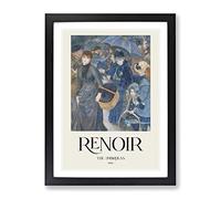 The Umbrellas By Pierre Auguste Renoir Exhibition Museum Painting Framed Print | A2 Black Framed Wall Art | Ready to Hang | Modern Historical Picture | Living Room Bedroom Lounge Office