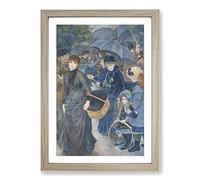 The Umbrellas by Pierre-Auguste Renoir Framed Print | A2 Oak Framed Wall Art | Ready to Hang | Modern Nature Picture | Living Room Bedroom Lounge Office
