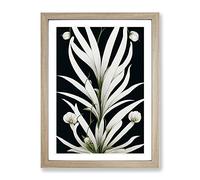 The Unbeatable Flowers Framed Print for Living Room Bedroom Home Office Décor, Wall Art Picture Ready to Hang, Oak A4 Frame (34 x 25 cm)