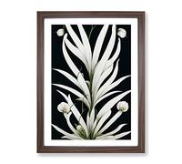 The Unbeatable Flowers Framed Print for Living Room Bedroom Home Office Décor, Wall Art Picture Ready to Hang, Walnut A2 Frame (64 x 46 cm)