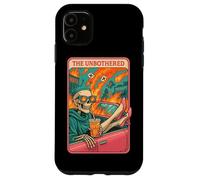 The Unbothered Tarot Skeleton Delulu Design Case for iPhone 11