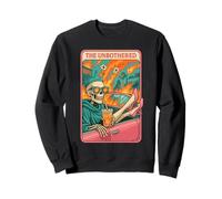 The Unbothered Tarot Skeleton Delulu Design Sweatshirt