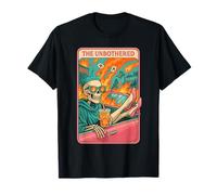 The Unbothered Tarot Skeleton Delulu Design T-Shirt
