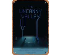 The Uncanny Valley Movie Poster Retro Metal Tin Sign Wall Home Wall Art Metal Tin Sign,cave,bar,Club, Metal Tin Sign 8x12 Inches