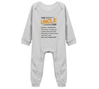 The Uncle Code Novetly Newborn Rompers Cool One-Piece Baby Footed Clothing