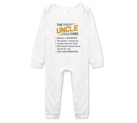 The Uncle Code Novetly Newborn Rompers Cool One-Piece Baby Footed Clothing