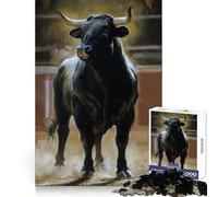 The Undefeated Bull 1000 Pieces Puzzles for Teenagers Boost Recall Relaxing Fun Accurate Edge Thoughtful Gift (50x75cm)
