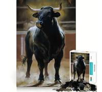 The Undefeated Bull Jigsaw Puzzle for Adults 1000 Pieces Think Smart Toy Home Enjoy Accurate Cut Wall Art Decor (38x52cm)
