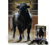 The Undefeated Bull Jigsaw Puzzle for Teenagers 1000 Pieces Cognitive Toy Quiet Hobby Premium Edge (38x26cm)