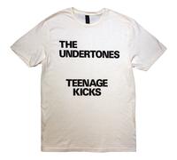 The Undertones Men's Teenage Kicks Text T-Shirt in Natural | Size: Medium The Undertones Natural M