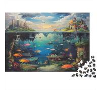 The Underwater World 1000 Piece Jigsaw Puzzles for Adults Featuring Artistic Design Centenary Jigsaws As Dementia Friendly Activities for Concentration Games 52x38cm/1000pcs