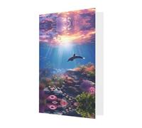 The Underwater World Elegant Greeting Card On Premium Pearl Paper â€“ Perfect For Christmas, Birthday, Wedding & Valentineâ€™s Day â€“ Blank Inside For Personal Message