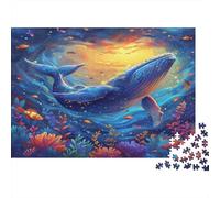 The Underwater World Family Puzzles 1000 Pieces of Eco-friendly Board Jig Saws for Cognitive Development Puzzle As Indoor Leisure Puzzle 38x26cm/1000pcs