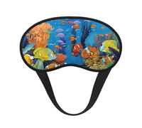 The Underwater World Tropical Fish Print Sleep Eye Mask Light Blocking Soft and Comfortable Night Eye Blinder for Women Men for Sleeping Travel Night Shift