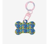 The Underwater World Tropical Fish Printing 1 Pc Dog Bone Shape Id Tags Double Sided with Key Ring Craft for Pets
