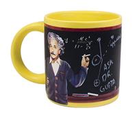 The Unemployed Philosophers Guild Albert Einstein's Blackboard Coffee Mug with Chalk and Working Chalkboard Surface - Sketch Equations - Comes in a Fun Gift Box