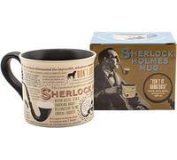 The Unemployed Philosophers Guild Sherlock Holmes Coffee Mug - Features Holmes Quotes, Rules of Deduction, Intriguing Images, and Sidney Paget's Portrait, Comes in a Fun Box