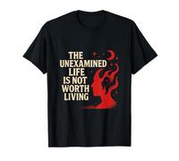 The Unexamined Life Thoughtful Quote Design T-Shirt