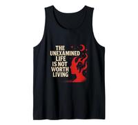 The Unexamined Life Thoughtful Quote Design Tank Top