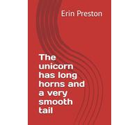 The unicorn has long horns and a very smooth tail