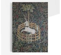 The Unicorn is in Captivity and No Longer Dead (The Unicorn Tapestries) | Antique Painting, Old Vintage Print, Fine Wall Art Poster, Home Decor Artwork Picture