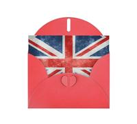 The Union Flag Pattern print Double sided pearl thank-you card, party invitation card, fit for all occasions