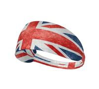 The Union Flag Pattern Printing Full-Print Elastic Exercise Headband, Adjustable Fit Great For Yoga,Hikingâ€‹ Exercise Headband