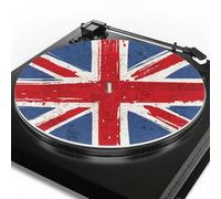 The Union Jack Premium Slipmat Turntable Mat for Better Sound Support on Vinyl LP Record Player 3mm Thick Original Art Design