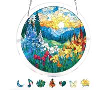 The unique Dawn Flower Sea Acrylic Puzzle Is Suitable For Hanging Decorations On Doors Gardens And Windows