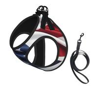 The United States Flag Dog Harness - Equipped with Reflective Straps and Quick Release Buckles - Suitable for Small Cats and Dogs