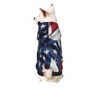 The United States Flag Dog Hoodie â€“ Soft & Breathable Polyester Pet Clothes for Small, Medium, and Large Dogs