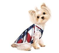 The United States Flag Small Dog Shirt,Soft Breathable Dog Shirt for Dogs Cats Boy Girl Pet Tshirt,Suitable for Small Pets