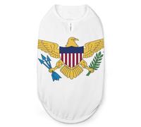 The United States Virgin Islands Flag Versatile Dog Vests for Dogs And Cats - Full Print Pet Vest M