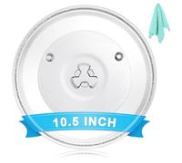 The Universal-Fit 9.6'' Replacement Microwave Glass Plate for Magic Chef, LG, Kenmore, Hotpoint, Panasonic, GE and Westinghouse with 9.6’’ Microwave Glass Tray- Dishwasher Safe … (10.5'')