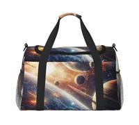 The Universe and The Solar System Waterproof Weekender Bags Duffel Bag Large Carry On Hand Luggage Bags Foldable Tote Bag for Travel Sports Gym Dance
