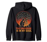 The Universe Is In My Soul Astronomy Zip Hoodie