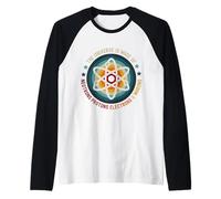 The Universe Is Made Of Neutrons Protons Electrons & Morons Raglan Baseball Tee
