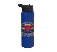 The Universe is Made of Protons Neutrons Electron and Morons Stainless Steel Insulated Water Bottle