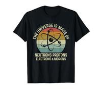 The Universe is Made of Protons Neutrons Electron and Morons Value Graphic T-Shirt, Men, Black, XL