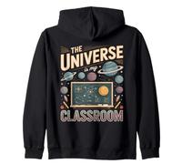 The Universe Is My Classroom Space Teacher Zip Hoodie