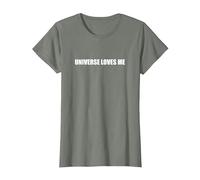 The Universe Loves me T-Shirt, Women, Olive Heather, X-Large