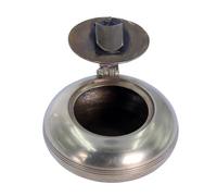 THE Unltd India Exquisite Vintage Brass Ashtray with Lid - Handcrafted Retro Smoking Accessory for Luxurious Home, Office, or Bar Décor (Brown) (Vintage-2)