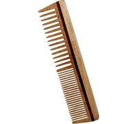 THE Unltd India finest Neem wood Handmade Comb For Detangling Long, Thick and Wavy Hair, Wide Tooth Structure for Gentle Grooming Anti Static (Fine Teeth)