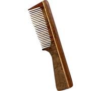 THE Unltd India finest Sheesham wood Handmade Comb For Detangling Long, Thick and Wavy Hair, Wide Tooth Structure for Gentle Grooming Anti Static (Fine Teeth with handle)