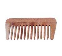 THE Unltd India Handcrafted Kacchi Neem Comb - Enriched with 17 Ayurvedic Herbs, Neem Oil for Healthier, Shinier Hair | Wide-Tooth Wooden Comb
