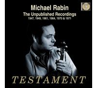 Michael Rabin ( Die unveröffentlichten Aufnahmen 1947,1949,1961, 1964, 197 (CD)
