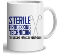 The Unsung Heroes Of Healthcare Sterile Processing Technician Coffee Mug, Sterile Processing Tech W ift, Surgeon Nurse Hospital Gift, Ceramic Glossy Mug Gift For Friends Novelty Home Decor 11 Oz