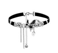 THE UNTAMED Heaven Officials Blessing Black Butterfly Choker Necklace